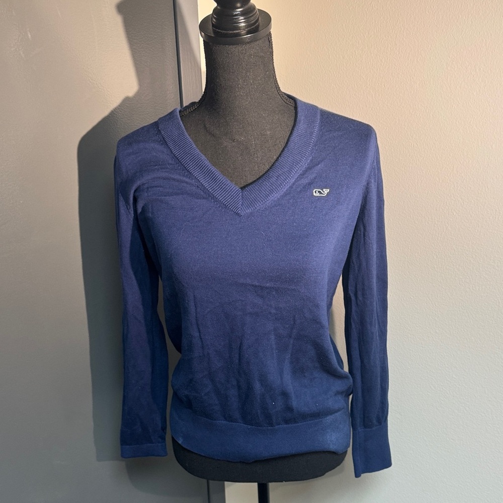 Vineyard Vines Navy Long Sleeve Tee